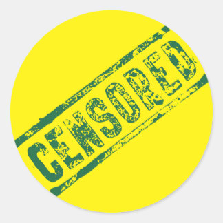 Censored Classic Round Sticker