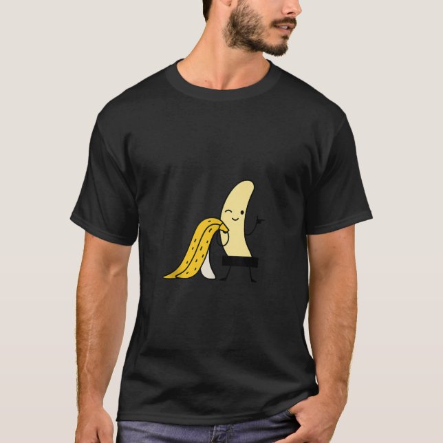 Censored Funny Yellow Funny Banana Print Fruits Ta T-Shirt (Front)