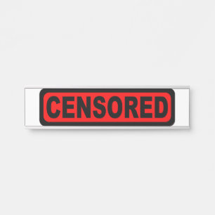 Censored Nameplate