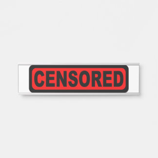 Censored Nameplate