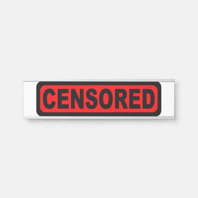Censored Nameplate (Front)