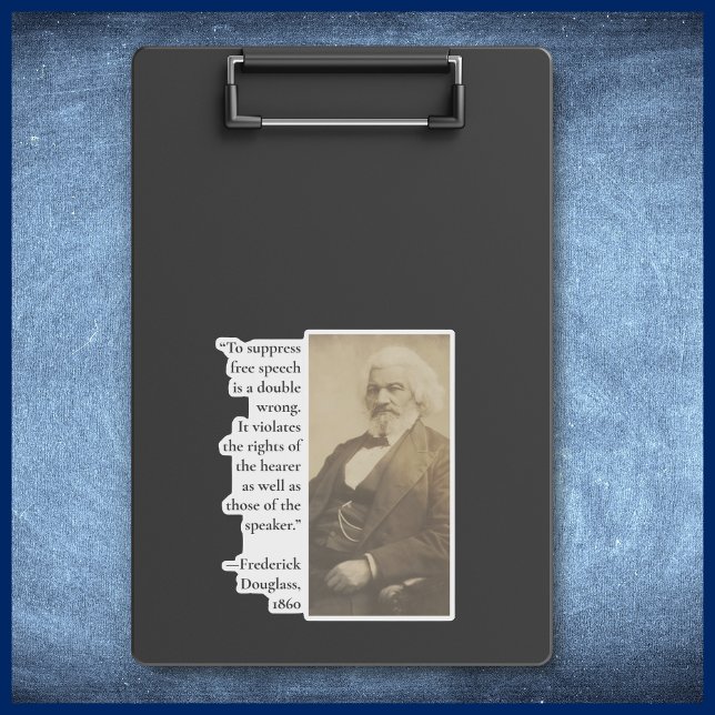 Censorship Quote Frederick Douglass Free Speech (Creator Uploaded)