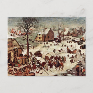 Census At Bethlehem  By Bruegel D. Ä. Pieter Postcard