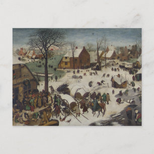 Census at Bethlehem by Pieter Bruegel Postcard
