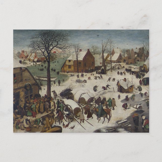 Census at Bethlehem by Pieter Bruegel Postcard (Front)