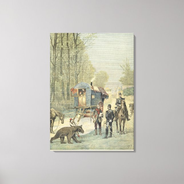 Census of Travellers in France Canvas Print (Front)