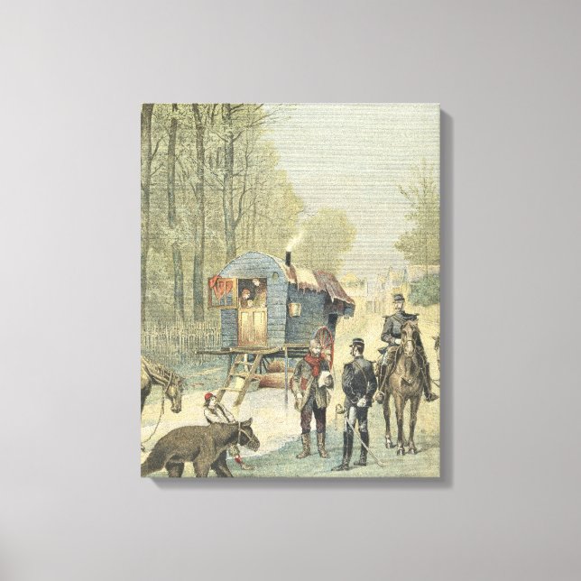 Census of Travellers in France Canvas Print (Front)
