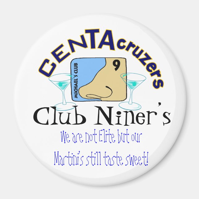 CenTAcruzers Logo Club Niner's Door Magnet (Front)