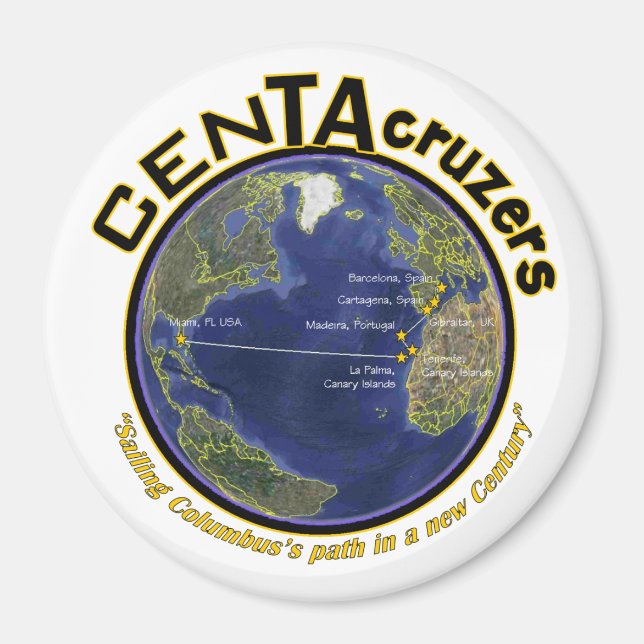 CenTAcruzers Logo Door Magnet (Front)