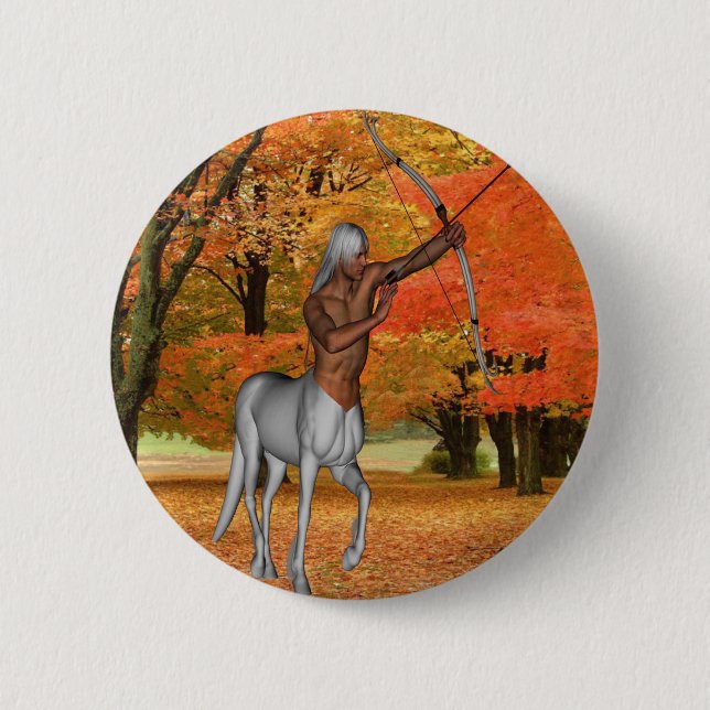 Centaur 6 Cm Round Badge (Front)