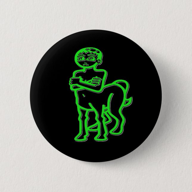 Centaur 6 Cm Round Badge (Front)
