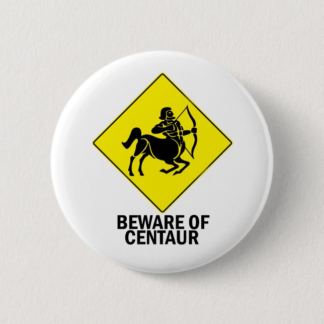 Centaur 6 Cm Round Badge (Front)