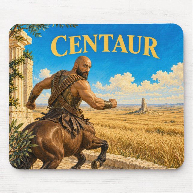 Centaur, Gothic Fantasy Monster Mouse Mat (Front)