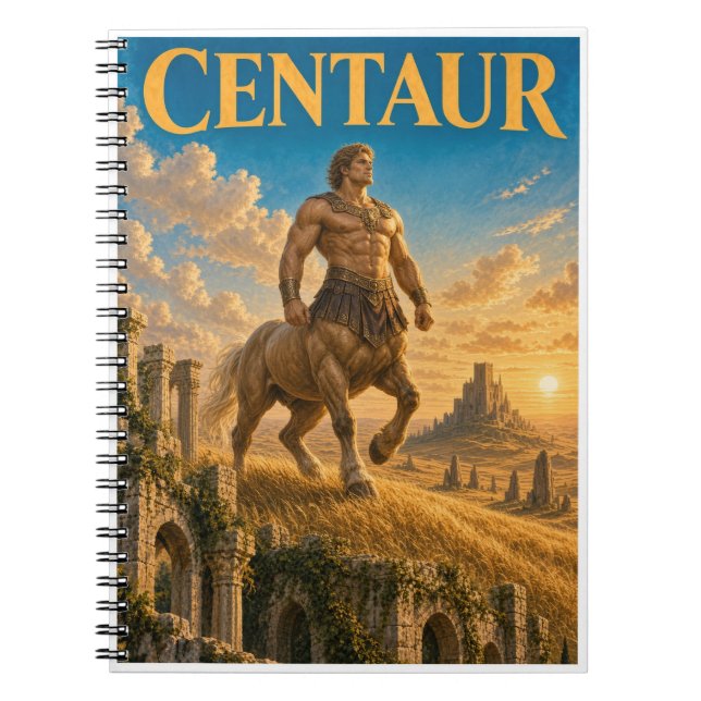 Centaur, Gothic Fantasy Monster Notebook (Front)