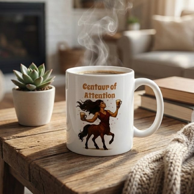 Centaur of Attention Funny Pun - Greek Mythology Coffee Mug (Creator Uploaded)