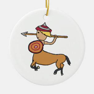 Centaur Sagittarius Ceramic Tree Decoration