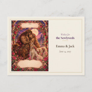 Centaur Wedding Guest Book Wishes Postcard