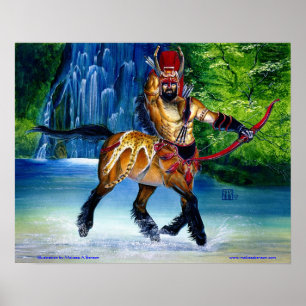 Centaur with Waterfall print