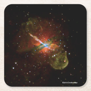 Centaurus A Square Paper Coaster