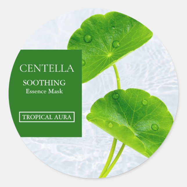 Centella Asiatica Facial Mask Label (Front)