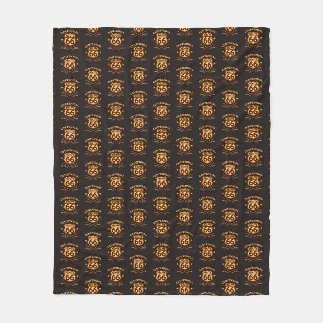 Centennial American Highway Cosy Throw Fleece Blanket (Front)