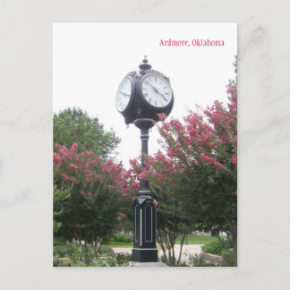 Centennial Clock in Ardmore, Oklahoma Postcard