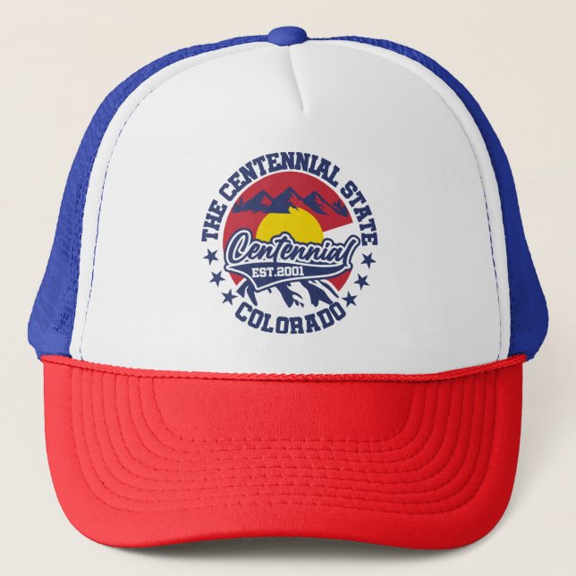 Centennial,Colorado Trucker Hat (Front)