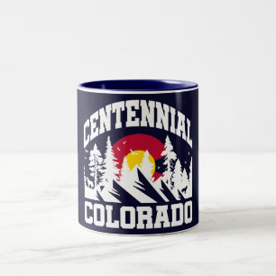 Centennial,Colorado Two-Tone Coffee Mug