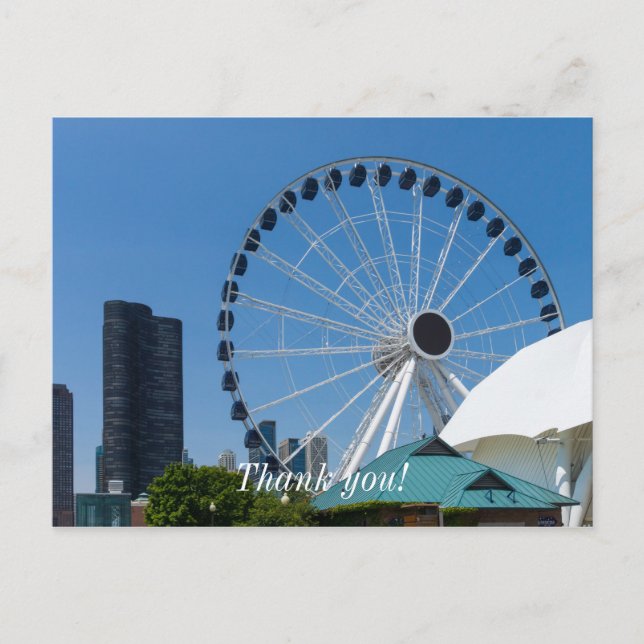 Centennial Ferris Wheel Thank You Postcard (Front)