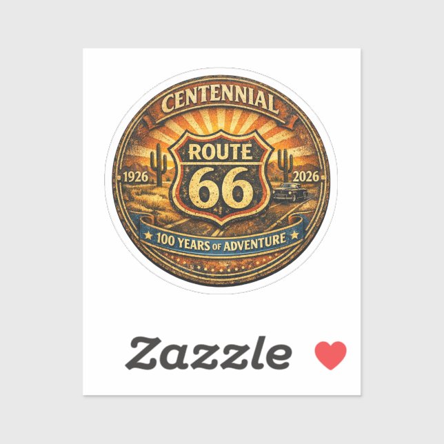 Centennial Highway Journey Retro Graphic (Sheet)