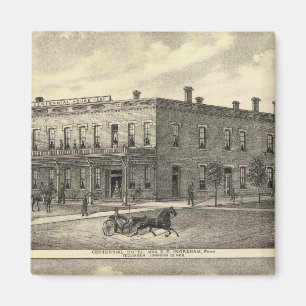 Centennial Hotel, Tecumseh, and Neb, Nebraska Magnet