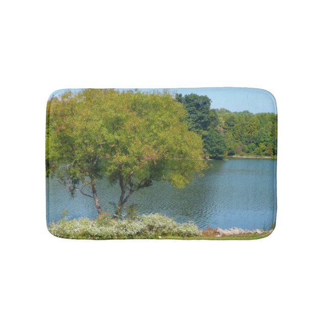 Centennial Lake in Ellicott City Maryland Bath Mat (Front)