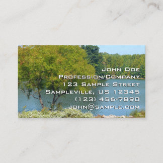 Centennial Lake in Ellicott City Maryland Business Card