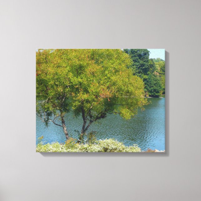 Centennial Lake in Ellicott City Maryland Canvas Print (Front)
