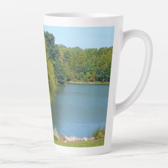 Centennial Lake in Ellicott City Maryland Latte Mug (Right)