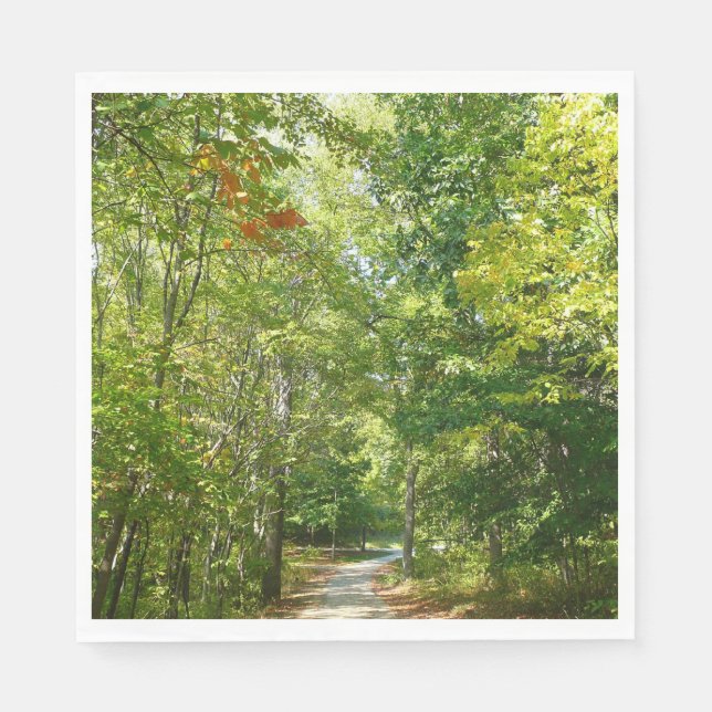 Centennial Wooded Path I Ellicott City Nature Napkin (Front)