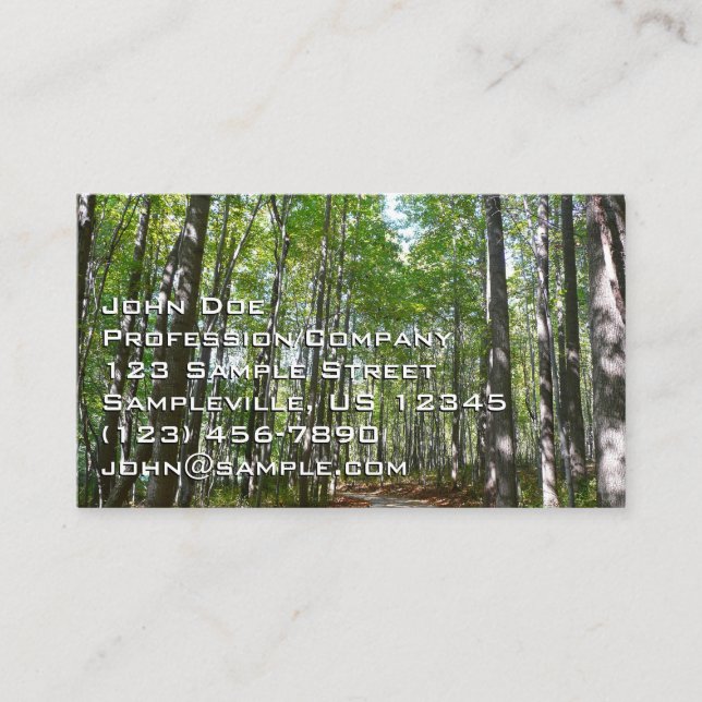 Centennial Wooded Path II Ellicott City Maryland Business Card (Front)