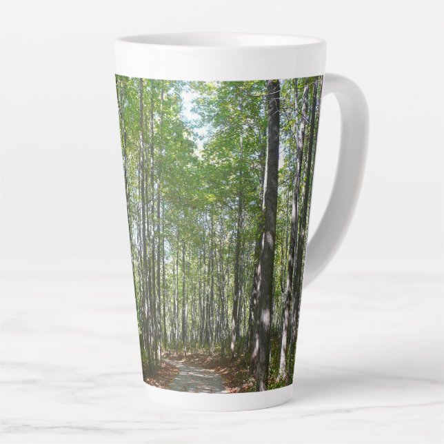 Centennial Wooded Path II Ellicott City Maryland Latte Mug (Right Angle)