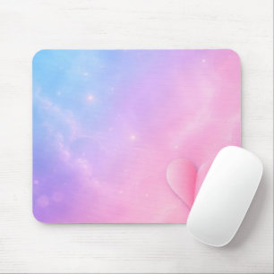 Center Fold Heart with Stars Mouse Mat