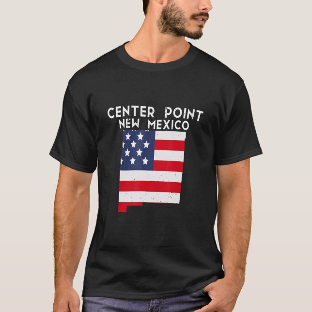 Center Point USA State America Travel New Mexican  T-Shirt (Front)
