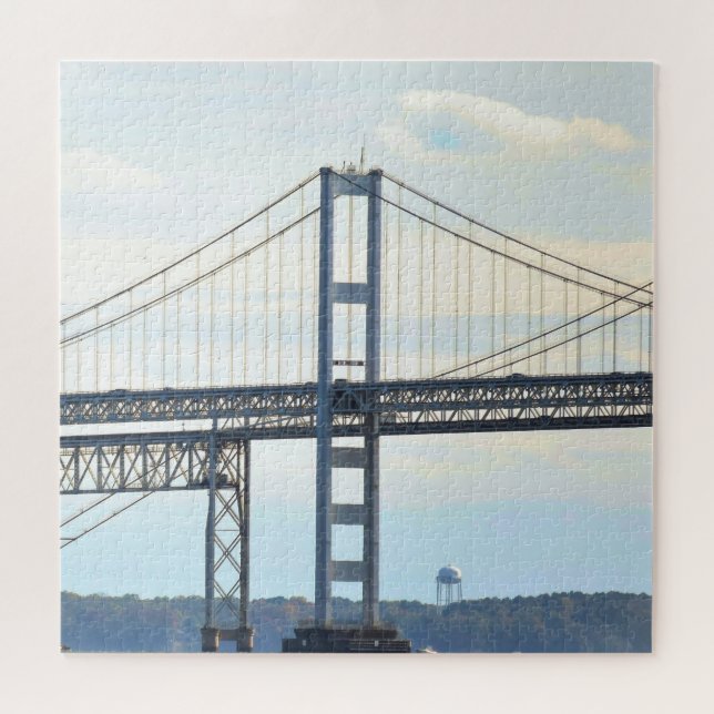Center Tower Maryland Bay Bridge Jigsaw Puzzle (Horizontal)