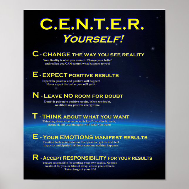 CENTER Yourself! Poster (Front)