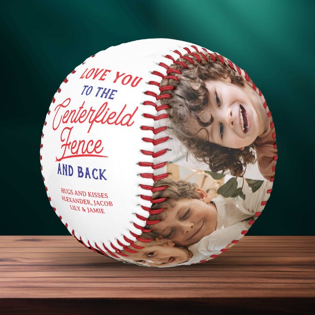 Centerfield Fence and Back 4 Photo Collage Baseball (Creator Uploaded)