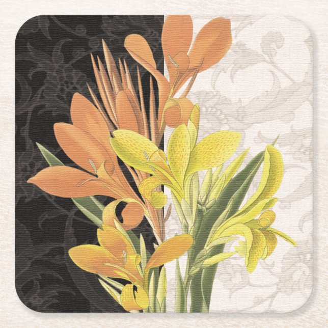 Centerpiece I Square Paper Coaster (Front)