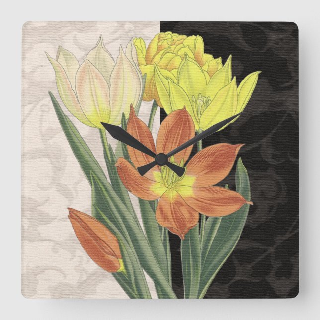 Centerpiece II Square Wall Clock (Front)