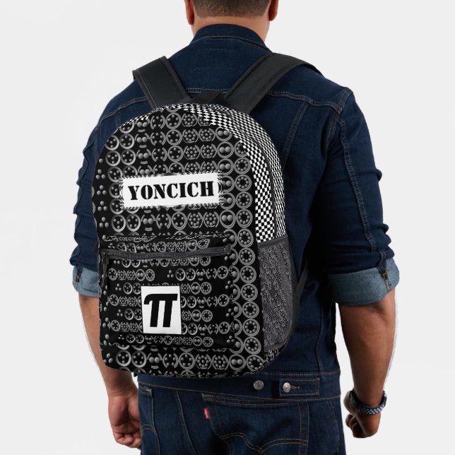 Centesimal 10 Digit Pi by Kenneth Yoncich Prin Printed Backpack (Insitu (Model))