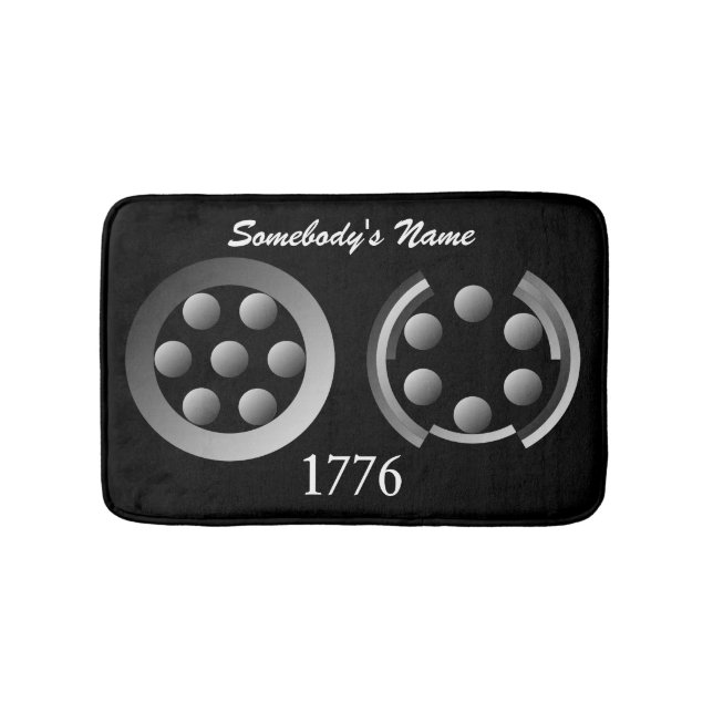 Centesimal 1776 by Kenneth Yoncich Bath Mat (Front)