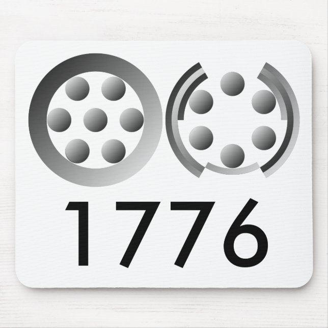 Centesimal 1776 by Kenneth Yoncich Mouse Mat (Front)