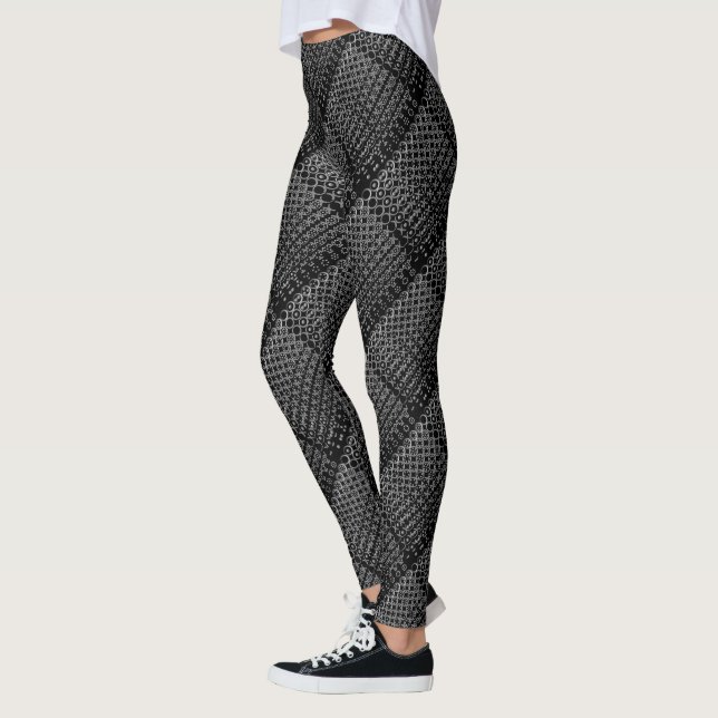 Centesimal Number Chart S-L by Kenneth Yoncich Leggings (Left)