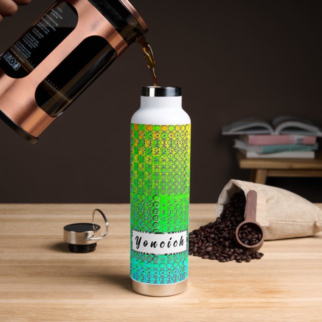 Centesimal Number Chart SL by Kenneth Yoncich Water Bottle (Coffee)